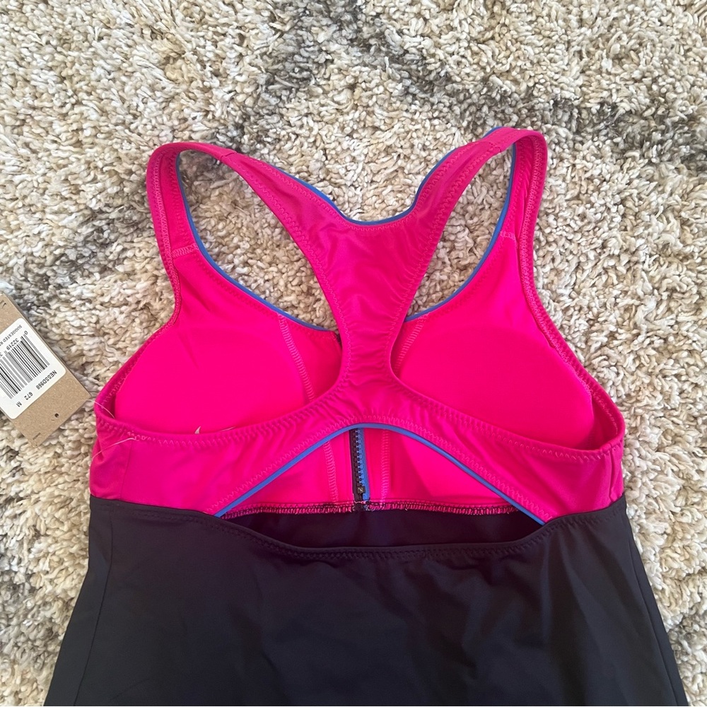 ✔️NWT✔️ NIKE Colorblock Racerback Tankini Swimsuit - Picture 9 of 11